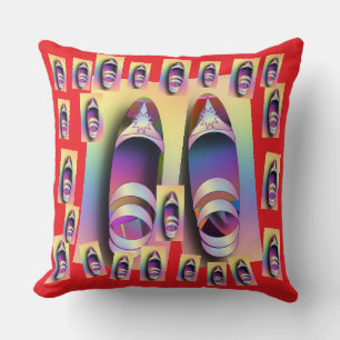 Coussin Chaussures + Rouge