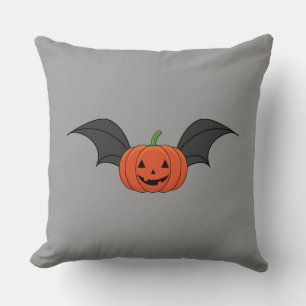 Coussin Chauve-souris de citrouille d'Halloween