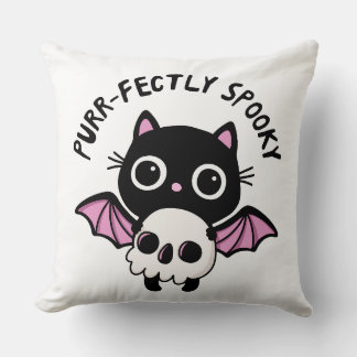 Coussin Chauve-souris de Halloween mignonne - Jeu de mots