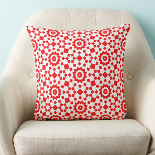 Coussin Cheater Rouge Motif Chambre traditionnelle