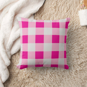 Coussin Cheboard gris et rose Motif Jeu d'oreiller