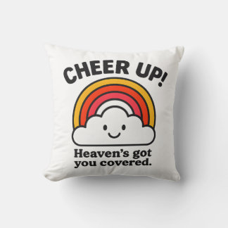 Coussin Cheer Up – Heaven’s Got You Cute Throw Pillow