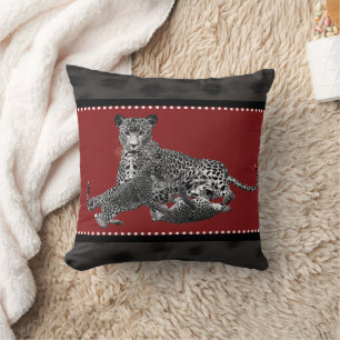 Coussin Cheetah et ses petits