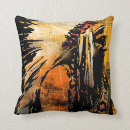 Coussin Chef amérindien