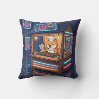 Coussin Chef Shiba's Neon Takoyaki Stand