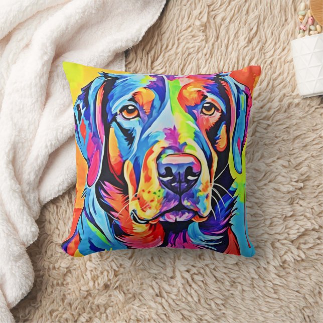 Coussin Chefs-d'oeuvre à la traîne : Meilleur art de chien (Couverture)