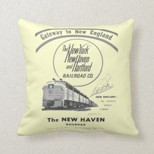 Coussin Chemin de fer-Passage de New Haven vers la