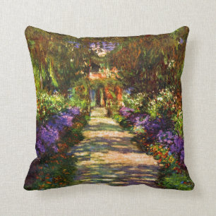 Coussin Chemin de jardin par Claude Monet