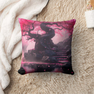 Coussin Chemin Mysical De Fleur De Cerisier - Escalier Enc