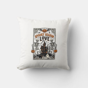 Coussin Chemise d'amour de saison effrayant squelette Hall