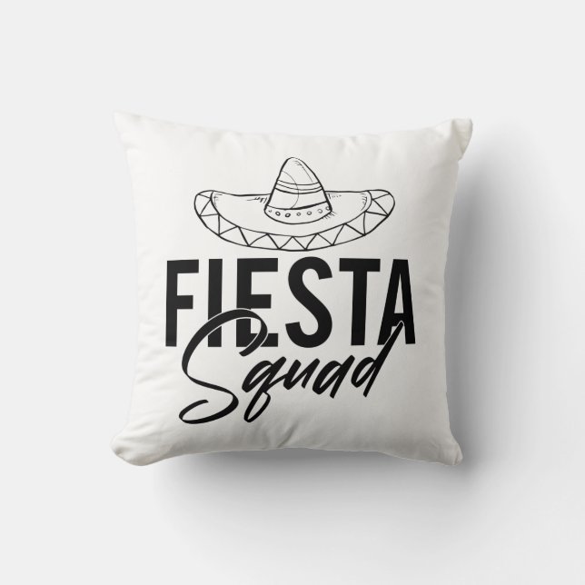 Coussin Chemise de fête de Bachelorette de l'équipe de Fie (Recto)