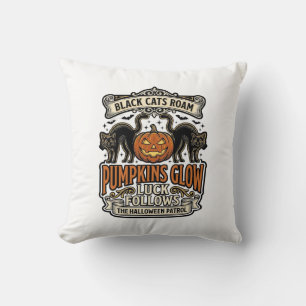 Coussin Chemise de garde de sécurité Halloween avec chats 