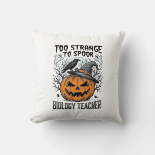 Coussin Chemise de professeur de biologie Halloween Citrou