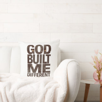 Coussin Chemise Dieu M'a Construit Différemment, Vêtements