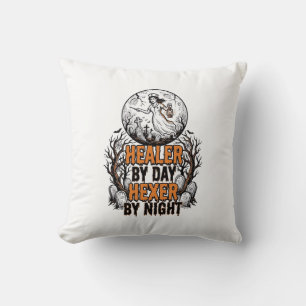 Coussin Chemise d'infirmière Halloween Gravure vintage Art