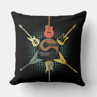 Coussin Chemise guitare. Style Rétro, Cadeau Pour Guitaris
