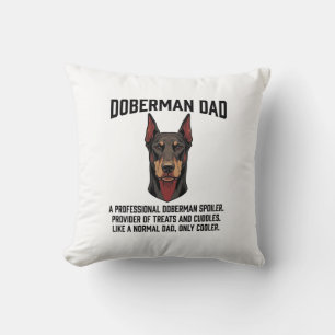 Coussin Chemise pour amateur de chien gravure vintage papa