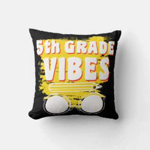 Coussin Chemise Retour à l'école 5e année Vibes Enfant Pre