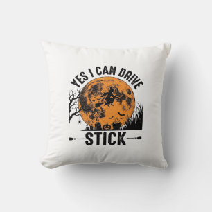 Coussin Chemise rétro sorcière drôle d'Halloween Drive Sti