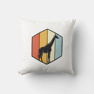 Coussin Chemise vectorielle de safari géométrique girafe v