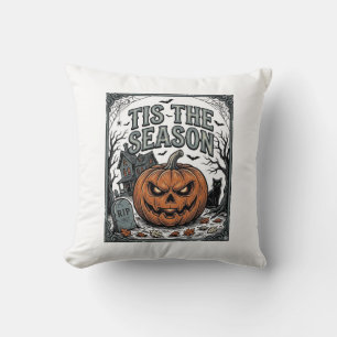 Coussin Chemise Vintage Halloween Citrouille Chat C'est La
