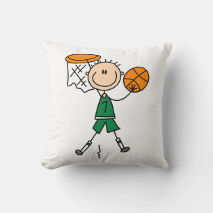 Coussin Chemises et cadeaux pour garçons basketteurs