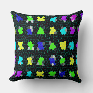 Coussin Chèques En Verre Coloré Opalescent,