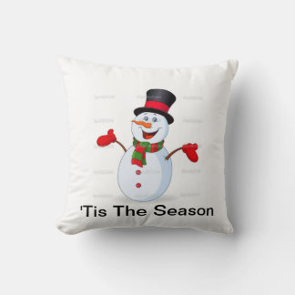 Coussin Cher bonhomme de neige lance l'oreiller