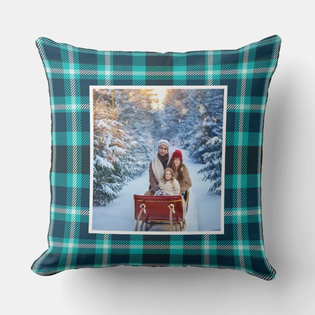 Coussin Cherish personnalisé la saison Plaid (Recto)