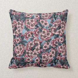 Coussin Cherry blossom in pink and blue