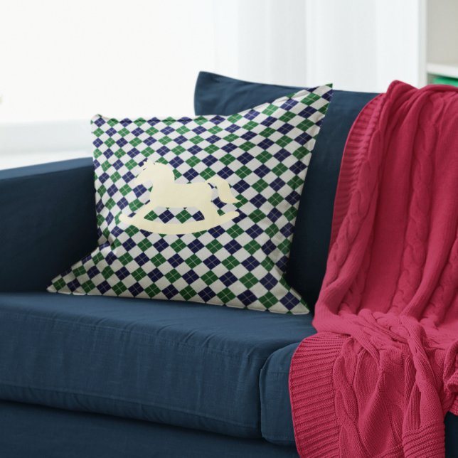 Coussin Cheval à bascule prépa Argyle (Créateur téléchargé)