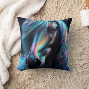Coussin Cheval Avec Caractéristiques Iridescendantes
