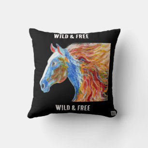 Coussin Cheval Coloré (Mum Stanworth)
