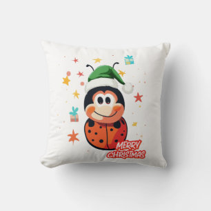 Coussin Cheval de Noël Ladybug