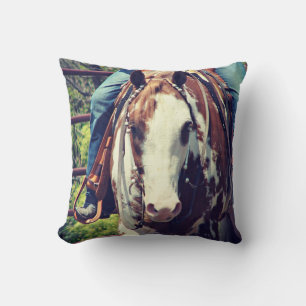 Coussin Cheval de peinture de l'Ouest