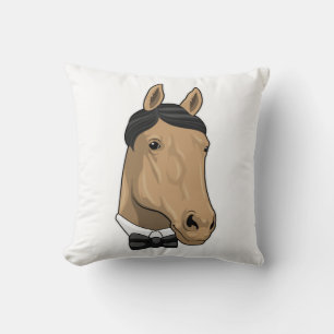 Coussin Cheval en Gentleman avec cravate de Bow