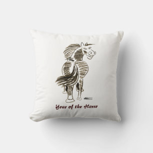 Coussin Cheval En Voie Bonne Chance !