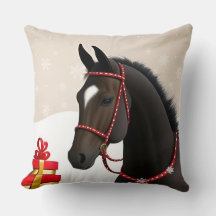 Cheval festif sur le thème de Noël