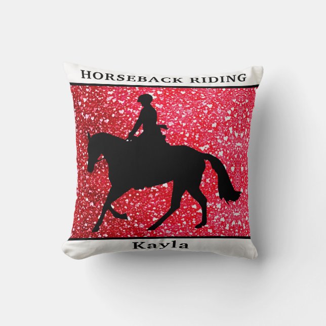 Coussin Cheval fille (Recto)