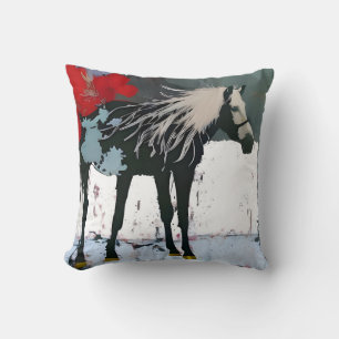 Coussin Cheval Floral