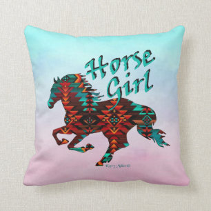 Coussin Cheval Girl, Cheval du Sud-Ouest
