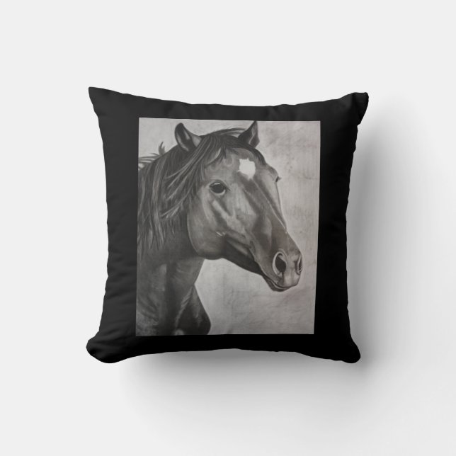 Coussin Cheval Main Drake Art (Recto)