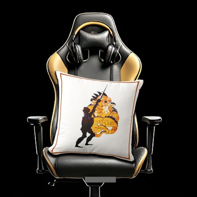 Coussin Chevalier et dragon taillant médiéval (perfect gamers theme)