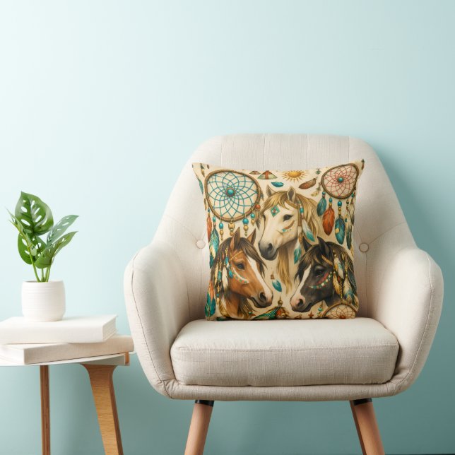 Coussin Chevaux de Rêve (Chaise)