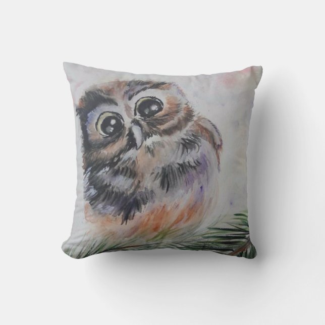 Coussin Chevêche-bébé Jeu d'oreiller (Recto)