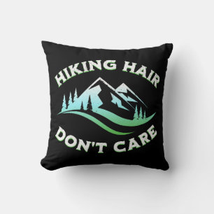 Coussin Cheveux de randonnée, on s'en fiche