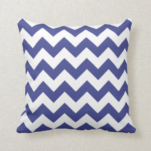 Coussin Chevron 1 bleu royal