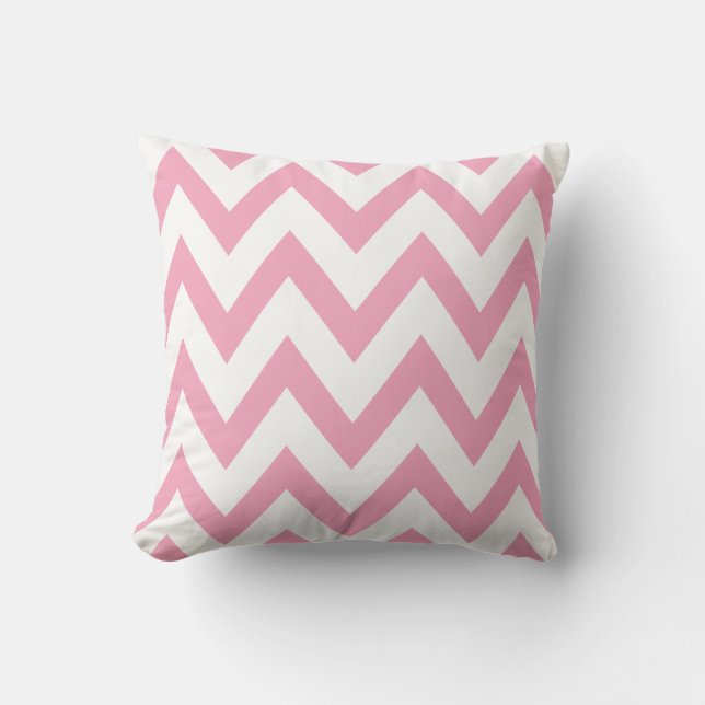 Coussin Chevron rose (Recto)