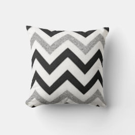 Coussin Chevron Silver
