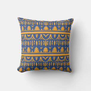 Coussin Chevrons africains : Motif tribal ethnique